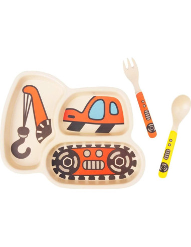 Juego de Platos para Niños Nohlerlife - 12 Piezas Divertidas