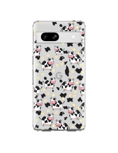 Funda Blingy's para Google Pixel 7a - Diseño de Vaca Clara 6.1"