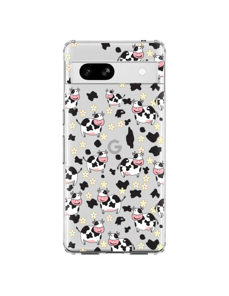 Funda Blingy's para Google Pixel 7a - Diseño de Vaca Clara 6.1"