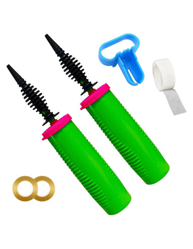 Bomba de Globo de Mano Doilomand GreenPump2 - 2 Pack Doble Acción