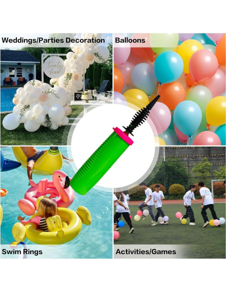 Bomba de Globo de Mano Doilomand GreenPump2 - 2 Pack Doble Acción