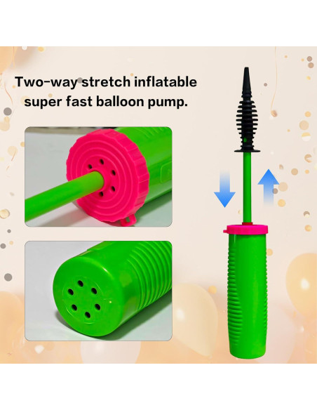 Bomba de Globo de Mano Doilomand GreenPump2 - 2 Pack Doble Acción