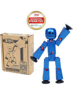 StikBot Zing Azul Metálico - Figura de Acción Stop Motion 2