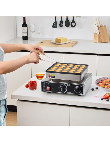 Fabricante de Pancakes Mini YODHOSA 25PCS Acero Inoxidable