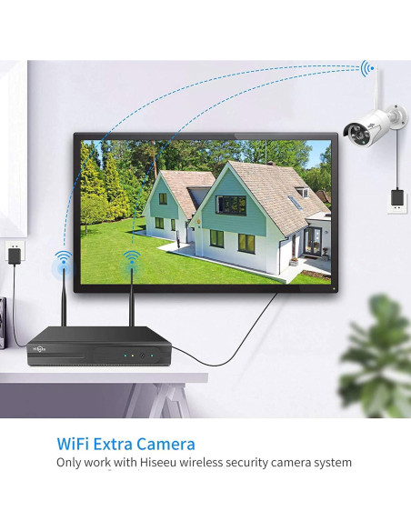 Cámara de Seguridad Hiseeu TZ-HB612 3MP Inalámbrica IP66