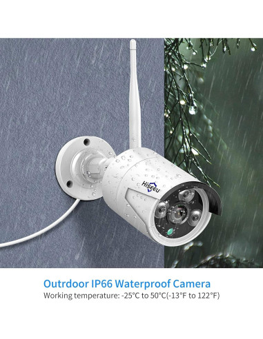Cámara de Seguridad Hiseeu TZ-HB612 3MP Inalámbrica IP66