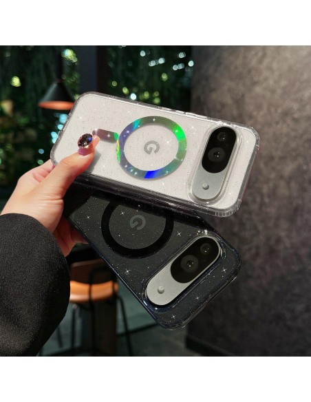 Funda Magnética Transparente Eiyikof para Google Pixel 9/9 Pro