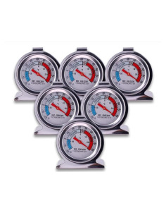 Termómetro de Dial Grande Aulufft para Refrigerador - 6 Piezas