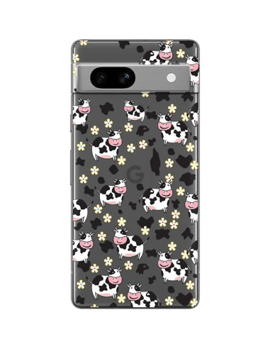 Funda Blingy's para Google Pixel 7a - Diseño de Vaca Clara 6.1"