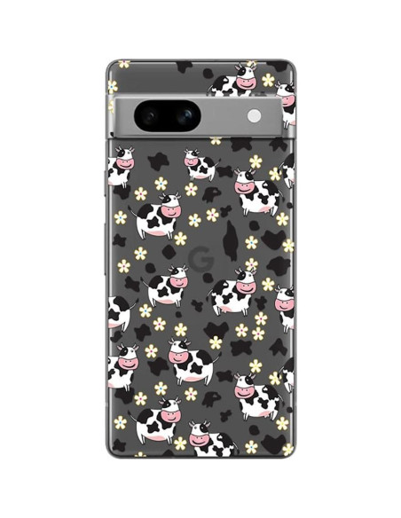 Funda Blingy's para Google Pixel 7a - Diseño de Vaca Clara 6.1"