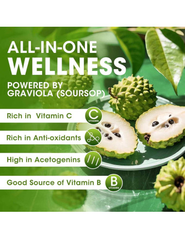 Gotas Líquidas de Soursop Graviola iMATCHME 59.15 ml - Salud Digestiva