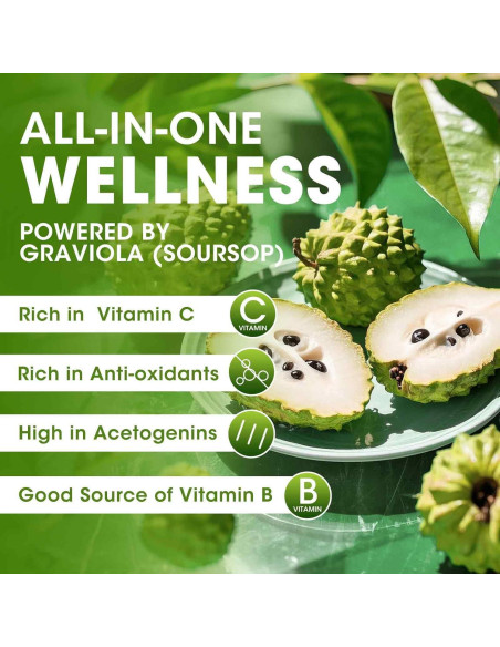 Gotas Líquidas de Soursop Graviola iMATCHME 59.15 ml - Salud Digestiva