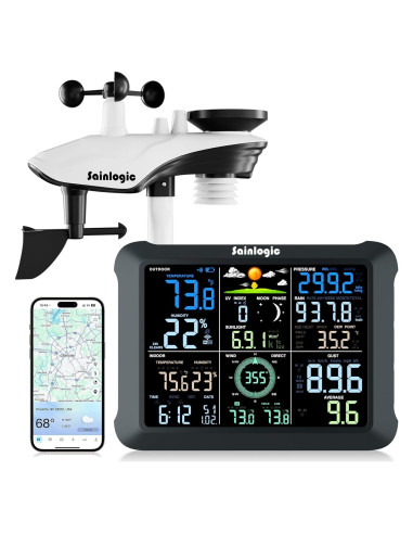 Estación Meteorológica Inteligente Sainlogic WiFi SA9 8.5"