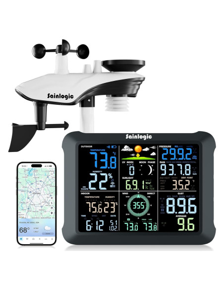 Estación Meteorológica Inteligente Sainlogic WiFi SA9 8.5"