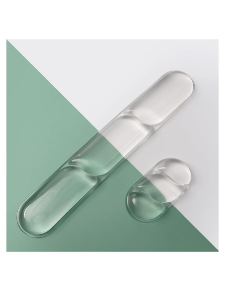 Reposamuñecas de Gel Ergonómico TECKNET Transparente 2 Piezas