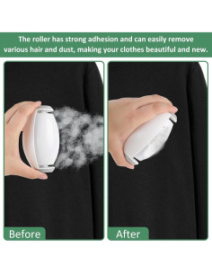Rodillo Quitapelusas Lavable 2 Piezas Kissxiaoya 249g 2