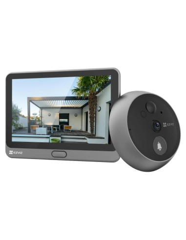 Cámara de Mirilla Inalámbrica EZVIZ CP4 1080P con Pantalla 4.3"