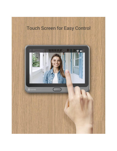 Cámara de Mirilla Inalámbrica EZVIZ CP4 1080P con Pantalla 4.3"