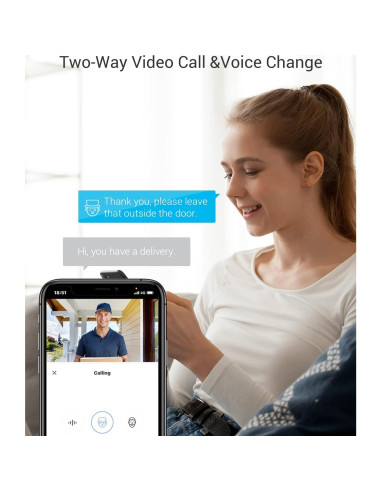 Cámara de Mirilla Inalámbrica EZVIZ CP4 1080P con Pantalla 4.3"