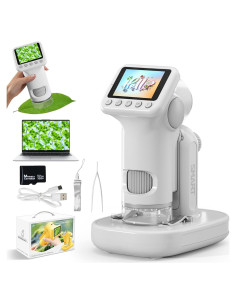 Microscopio Digital para Niños PYRODUM P02-G 1600x con Pantalla 2"