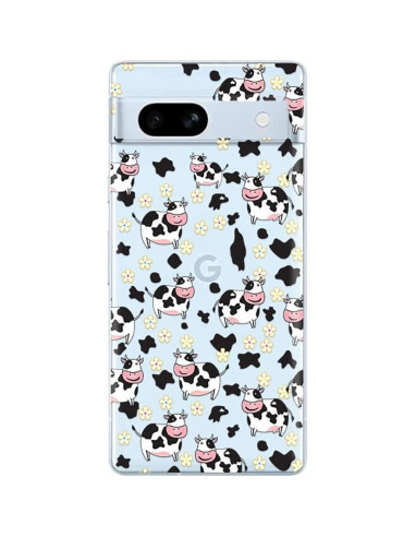 Funda Blingy's para Google Pixel 7a - Diseño de Vaca Clara 6.1"