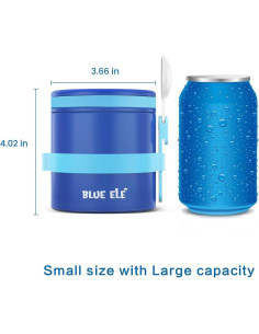 Termo de Comida Aislado BLUE ELE 381g a Prueba de Fugas 2