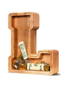 Alcancía de Madera Personalizada ELX 22.86 cm para Niños