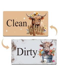 Imán Limpio Sucio Dazoratix 2 Pcs Vaca para Lavavajillas