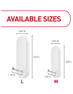 Ganchos de Alambre Command 4 Unidades Soporta 2.27 kg Blanco 2
