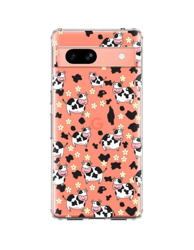 Funda Blingy's para Google Pixel 7a - Diseño de Vaca Clara 6.1"