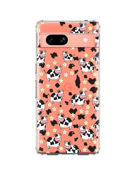 Funda Blingy's para Google Pixel 7a - Diseño de Vaca Clara 6.1"