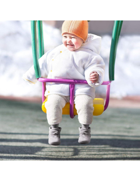 Botines de Forro Polar Unisex SATINIOR + 3 Calcetines Bebé