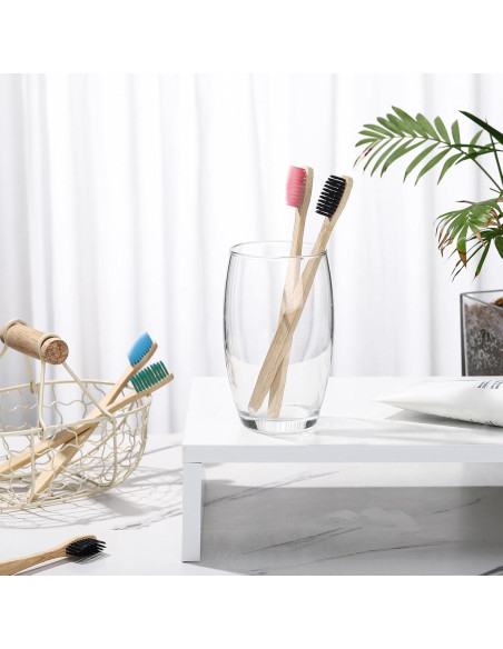 200 Cepillos de Dientes de Bambú Vesici Suaves y Ecológicos 200 Cepillos de Dientes de Bambú Vesici Suaves y Ecológicos