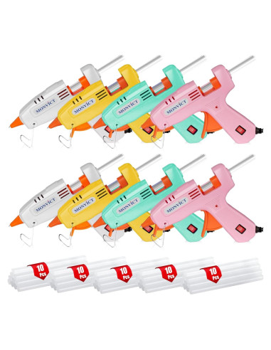 Pistola de Pegamento Caliente MONVICT 30W con 50 Barras Multicolor