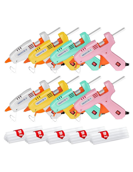 Pistola de Pegamento Caliente MONVICT 30W con 50 Barras Multicolor