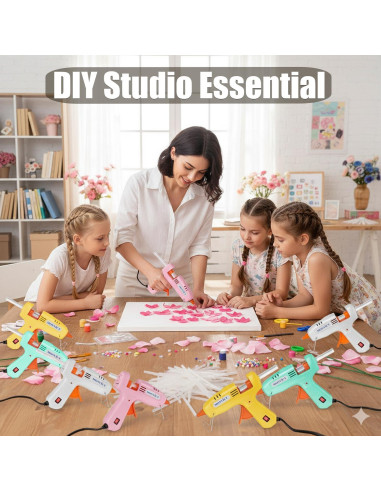 Pistola de Pegamento Caliente MONVICT 30W con 50 Barras Multicolor