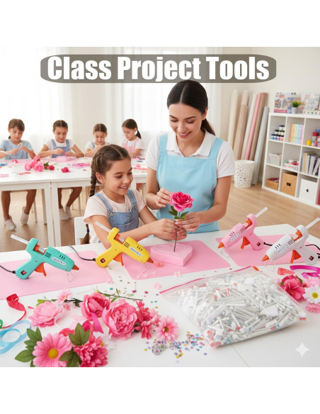 Pistola de Pegamento Caliente MONVICT 30W con 50 Barras Multicolor