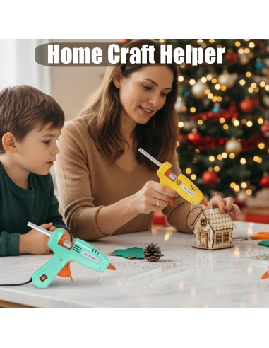 Pistola de Pegamento Caliente MONVICT 30W con 50 Barras Multicolor