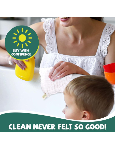 Toallitas de Muselina VIVANA 30 Piezas 30x30 cm Algodón Suave Toallitas de Muselina VIVANA 30 Piezas 30x30 cm Algodón Suave