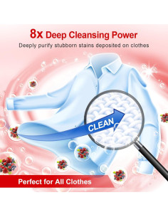 Hojas de detergente ecológico Binbata 128 cargas aroma a bayas 2