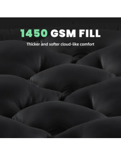 Protector de Colchón Twin BDEUS Extra Grueso 1450 GSM Gris 2