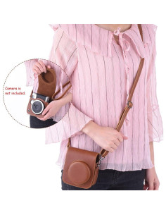 Bolsa de cámara Andoer para Fujifilm Instax Mini 90 - Marrón 2