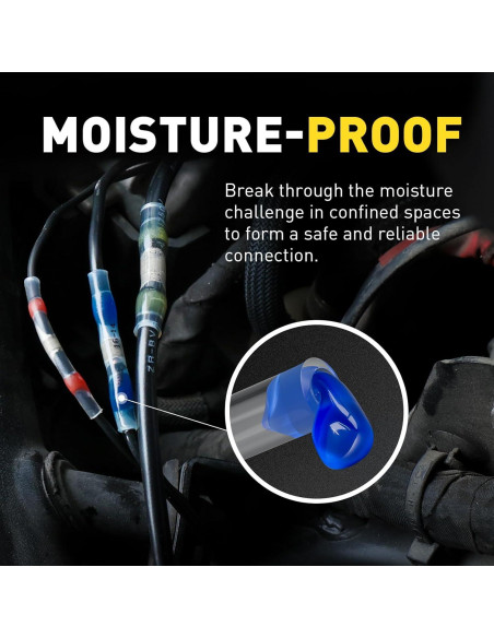 Kit 180 Conectores de Cable con Soldadura Haisstronica Impermeables