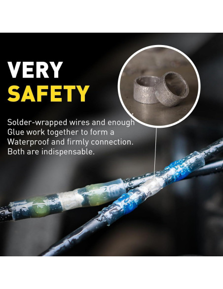 Kit 180 Conectores de Cable con Soldadura Haisstronica Impermeables