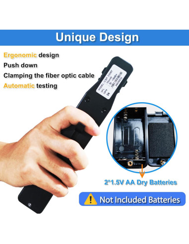 Identificador de Fibra Óptica Groword OPM VFL 800-1700nm