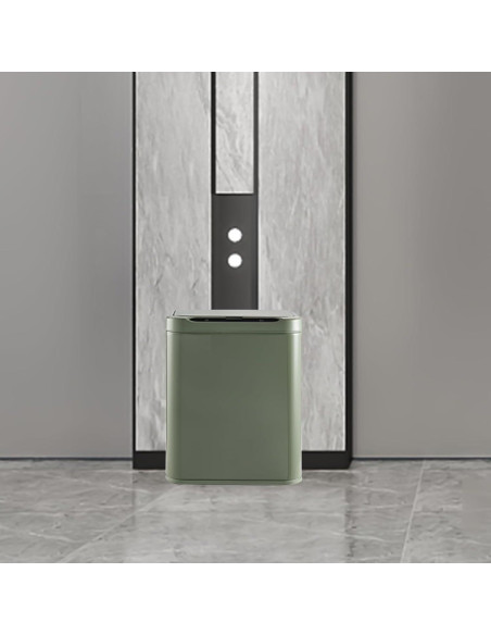 Bote de Basura ELPHECO 13.25L Acero Inoxidable Verde Aguacate