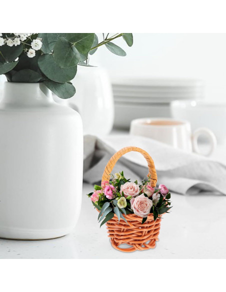 Mini Cestas de Ratán DOITOOL - 10 Pcs 3x4.5x3 cm