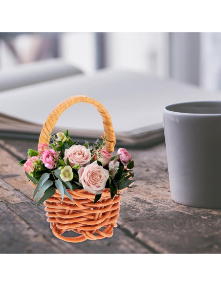 Mini Cestas de Ratán DOITOOL - 10 Pcs 3x4.5x3 cm