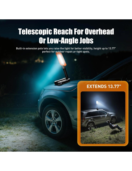 Luz de Trabajo LED Recargable M KARMATER 7000mAh IPX6 1200 Lúmenes