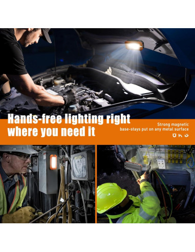 Luz de Trabajo LED Recargable M KARMATER 7000mAh IPX6 1200 Lúmenes